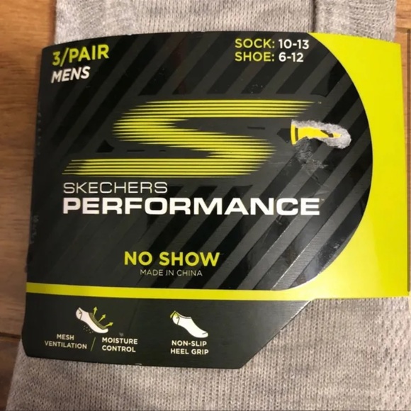 SKECHERS | Men 3 Pairs “No Show” Socks - Picture 4 of 4